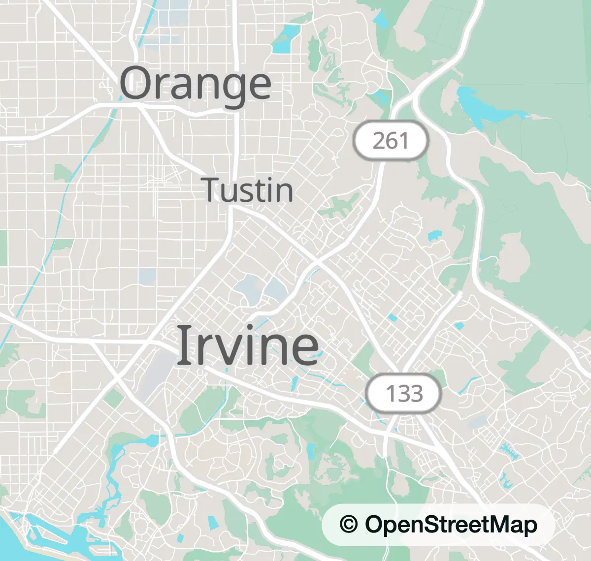 Map of Orange County