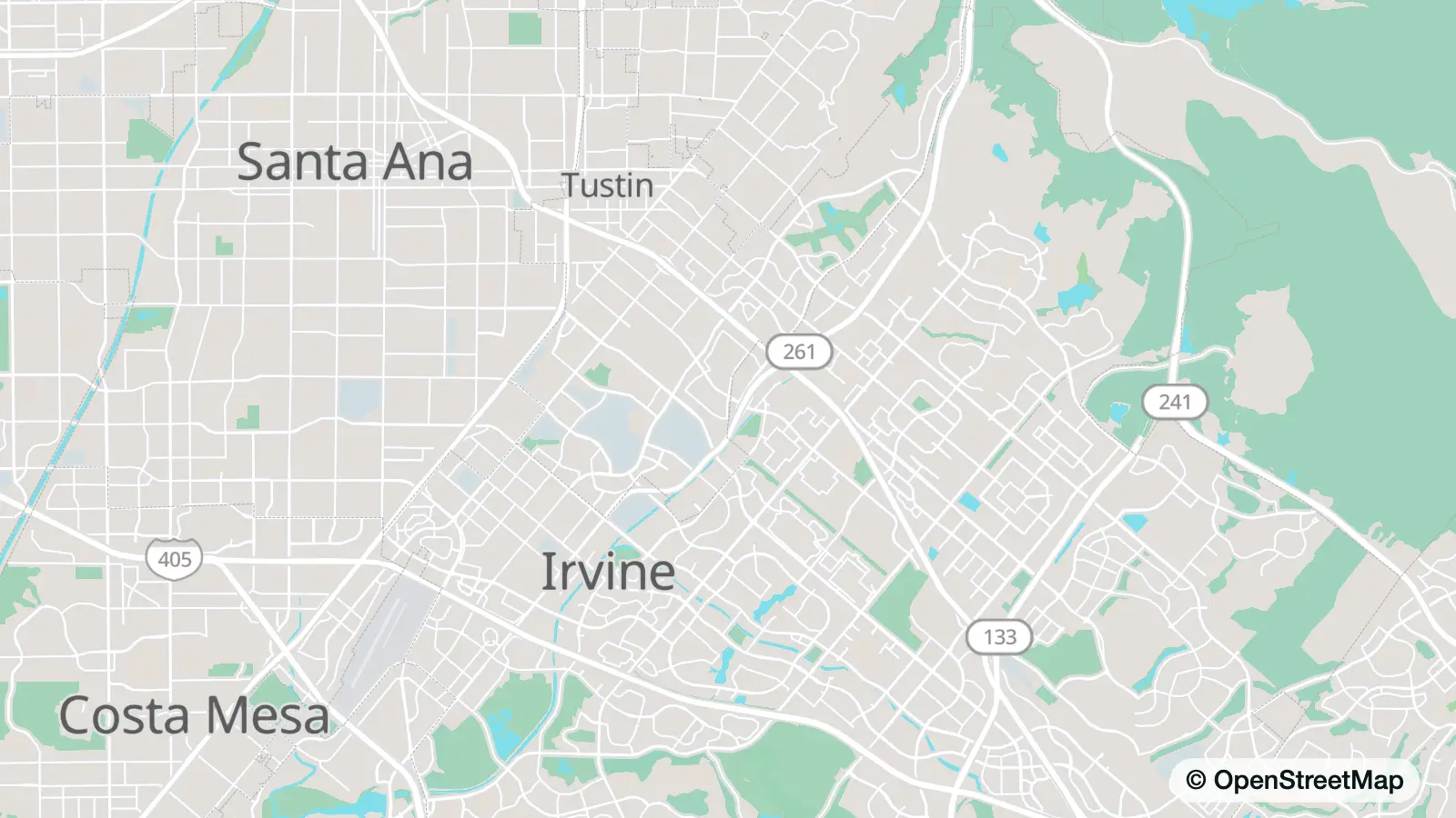 Map of Orange County