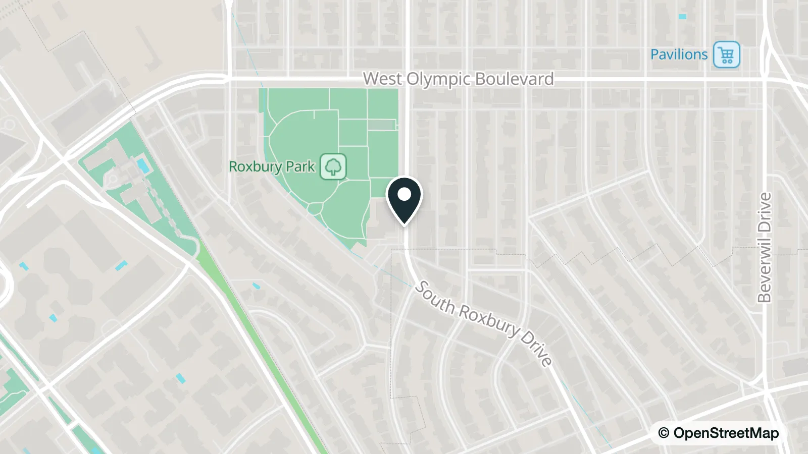 Map of Roxbury Park