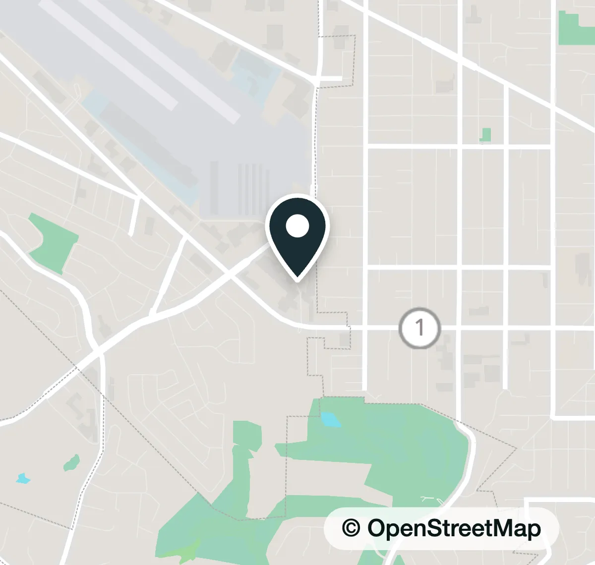 Map of the meeting place in Torrance
