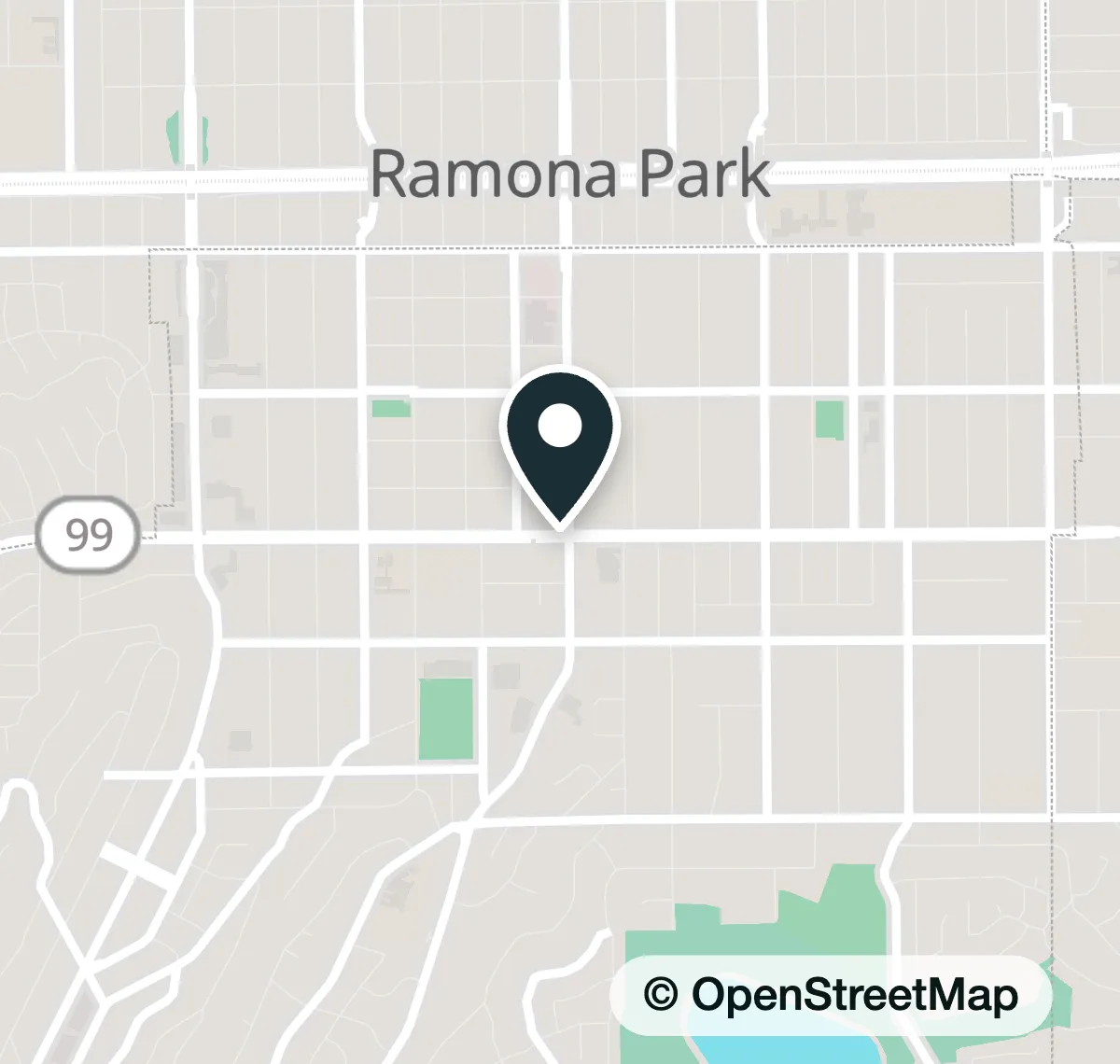 Map of the meeting place in Monterey Park