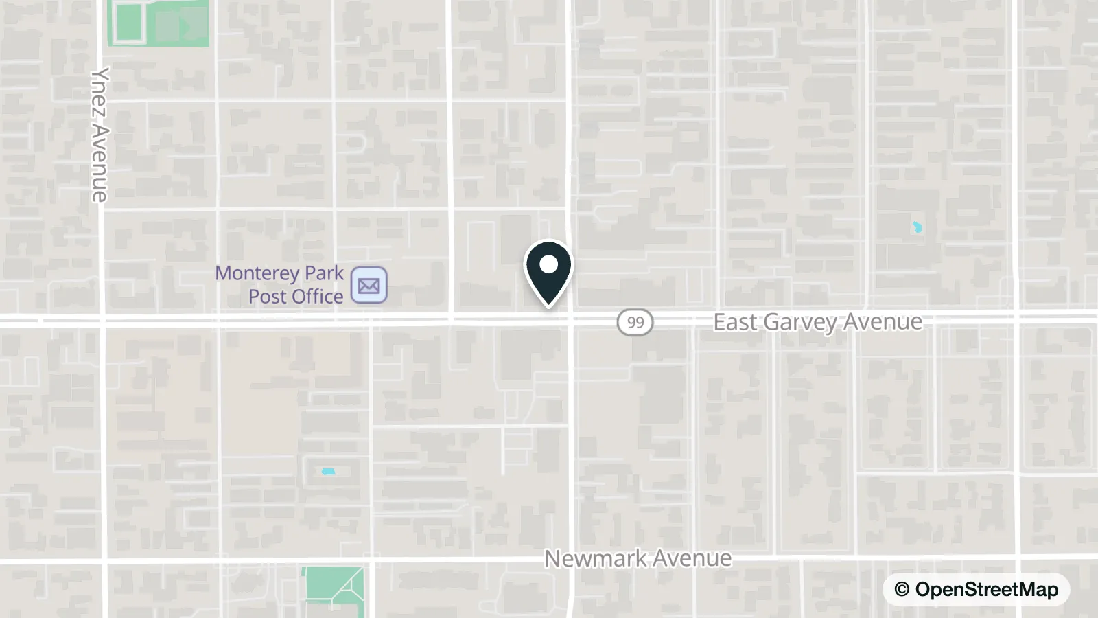 Map of Clever Care Community Center Monterey Park