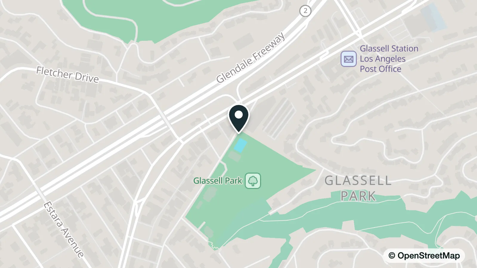 Map of Glassell Park Senior Center