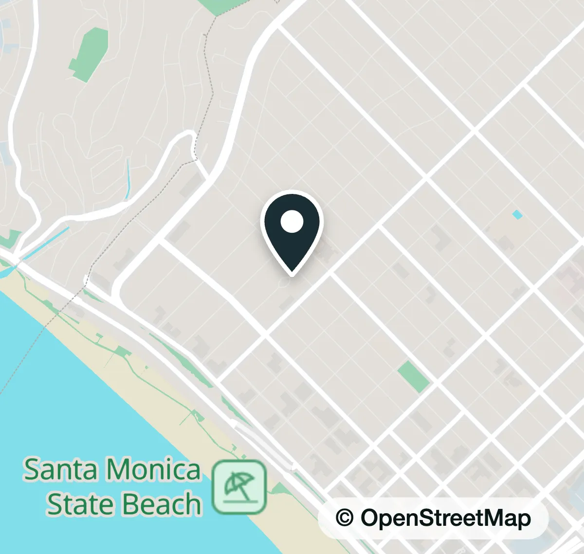 Map of the meeting place in Santa Monica