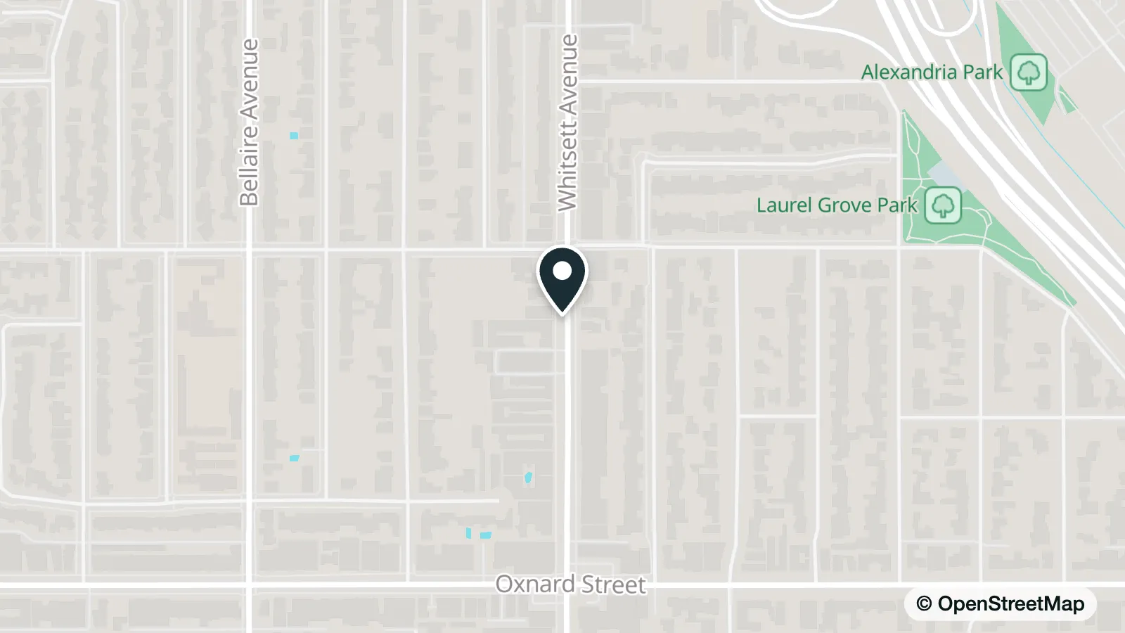 Map of North Hollywood Church of Religious Science