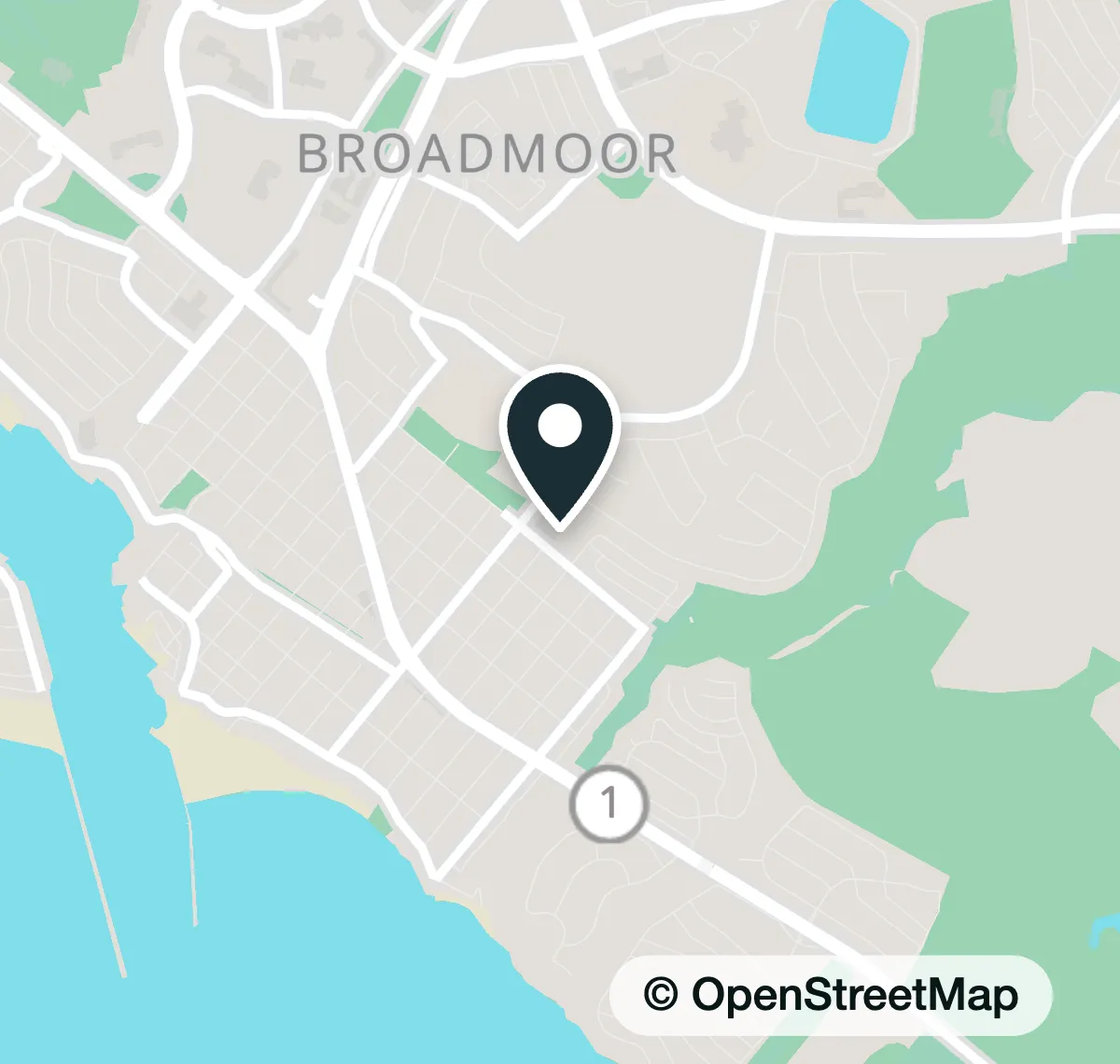 Map of the meeting place in Corona del Mar