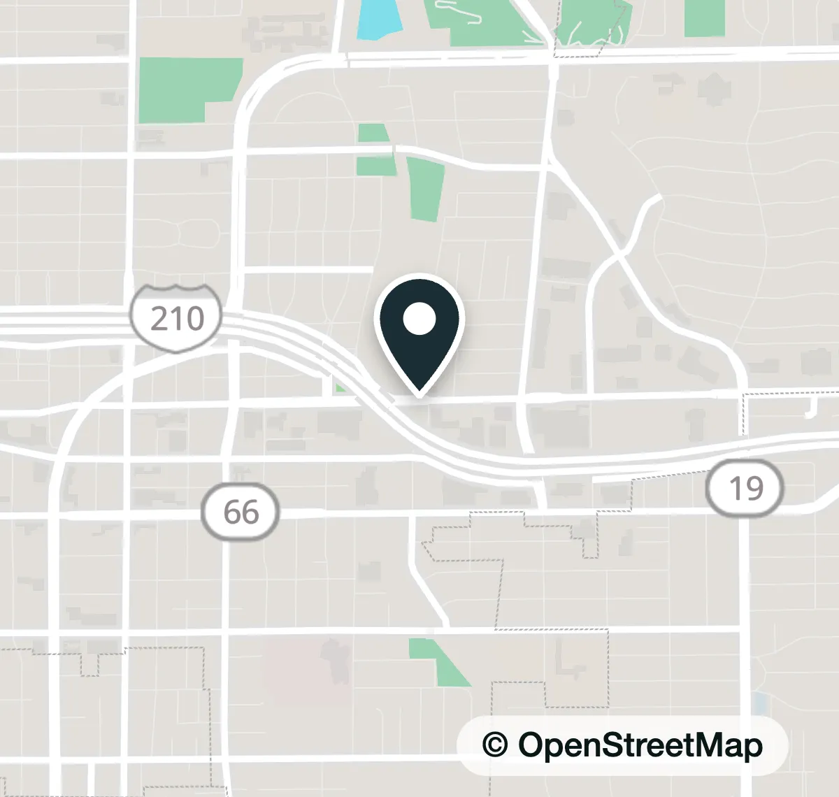 Map of the meeting place in Pasadena