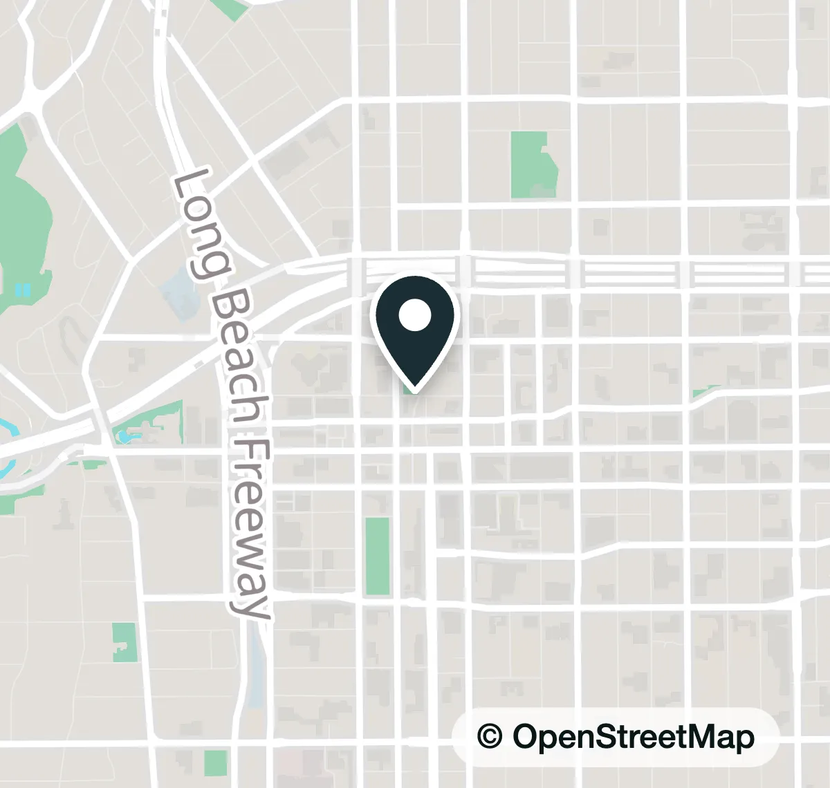 Map of the meeting place in Pasadena