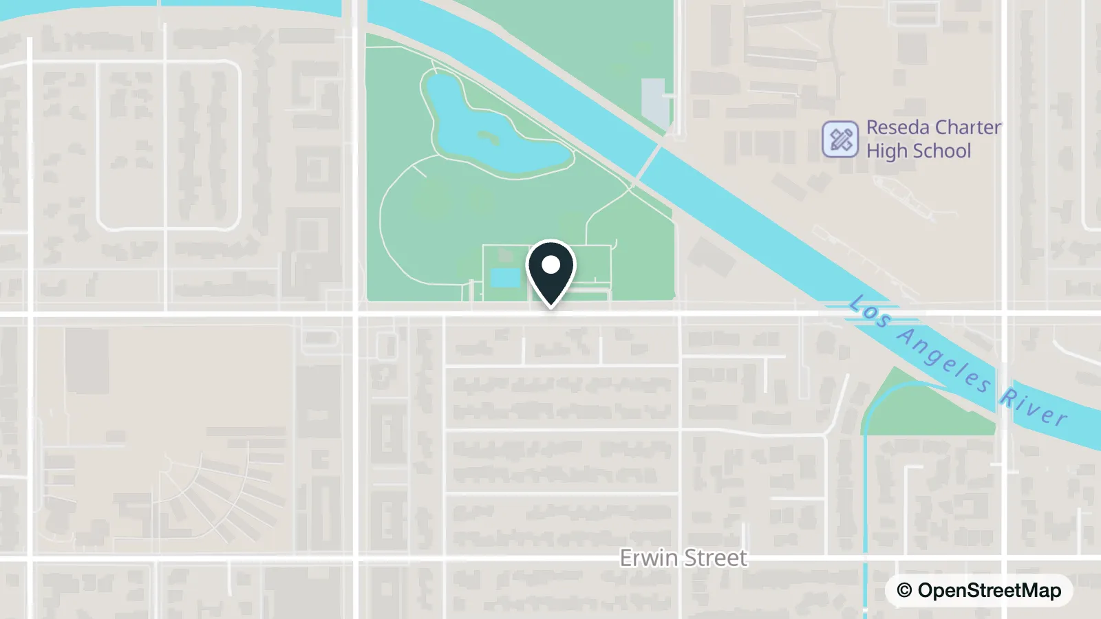 Map of Reseda Recreation Center