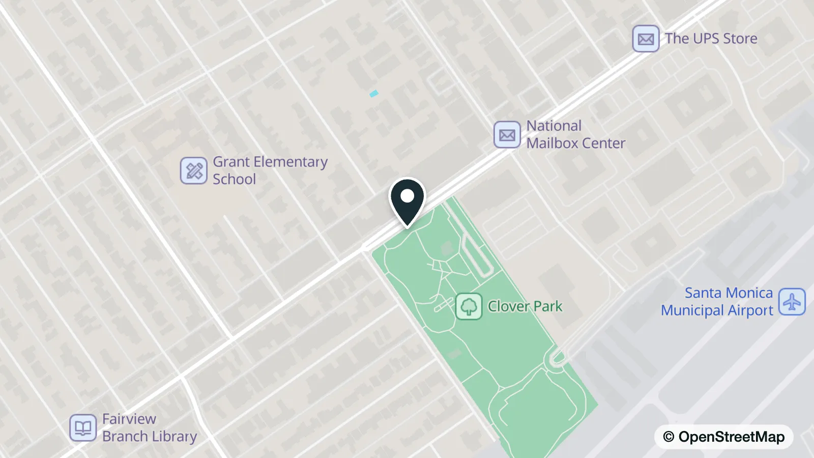 Map of Clover Park
