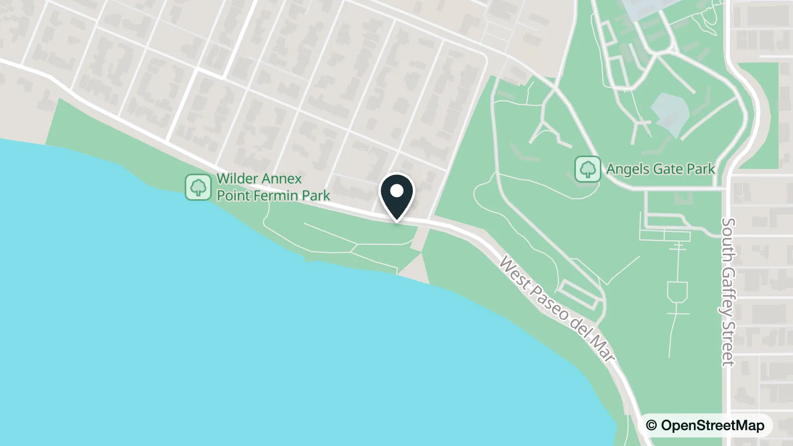 Map of 917 W Paseo Del Mar, San Pedro, CA 90731