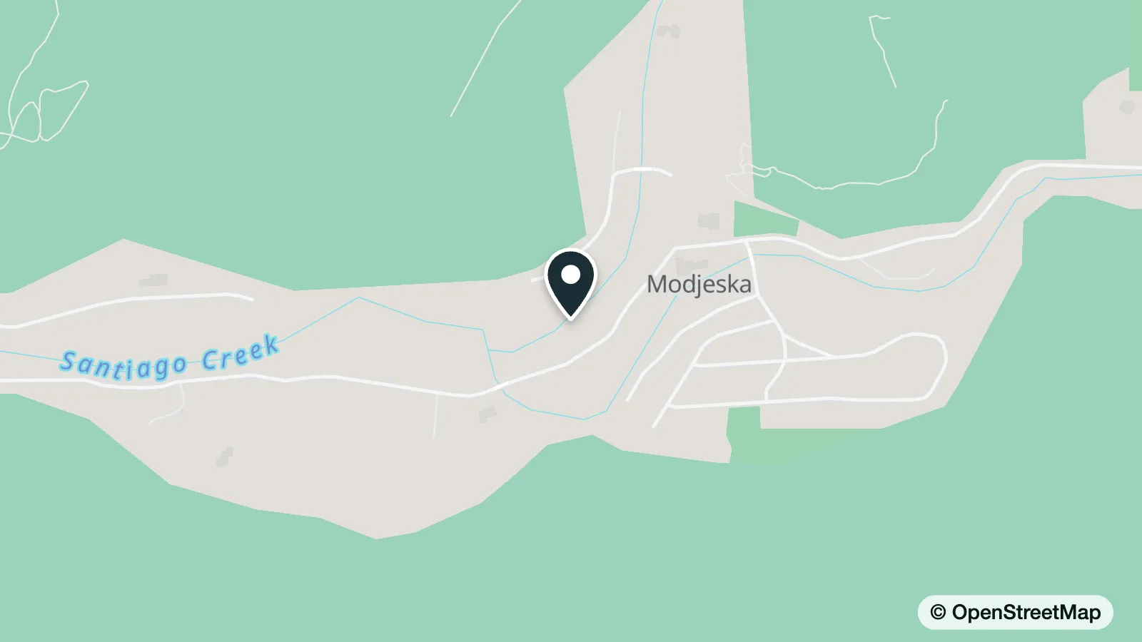Map of Modjeska Park