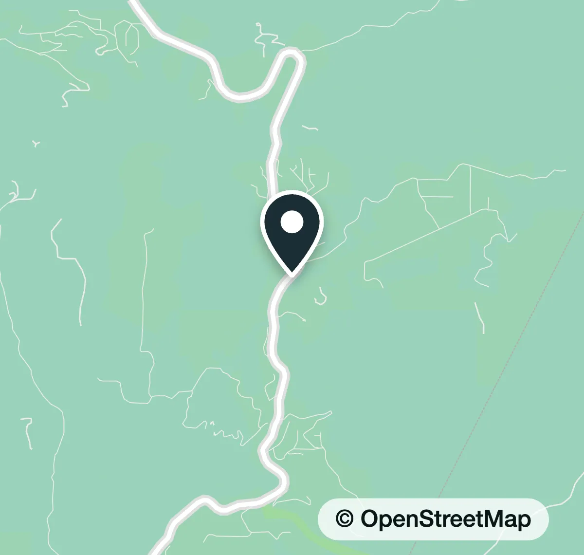 Map of the meeting place in Topanga