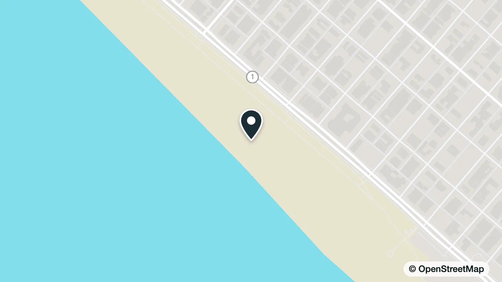 Map of Pacific Coast Hwy & 14th St, Huntington Beach, CA